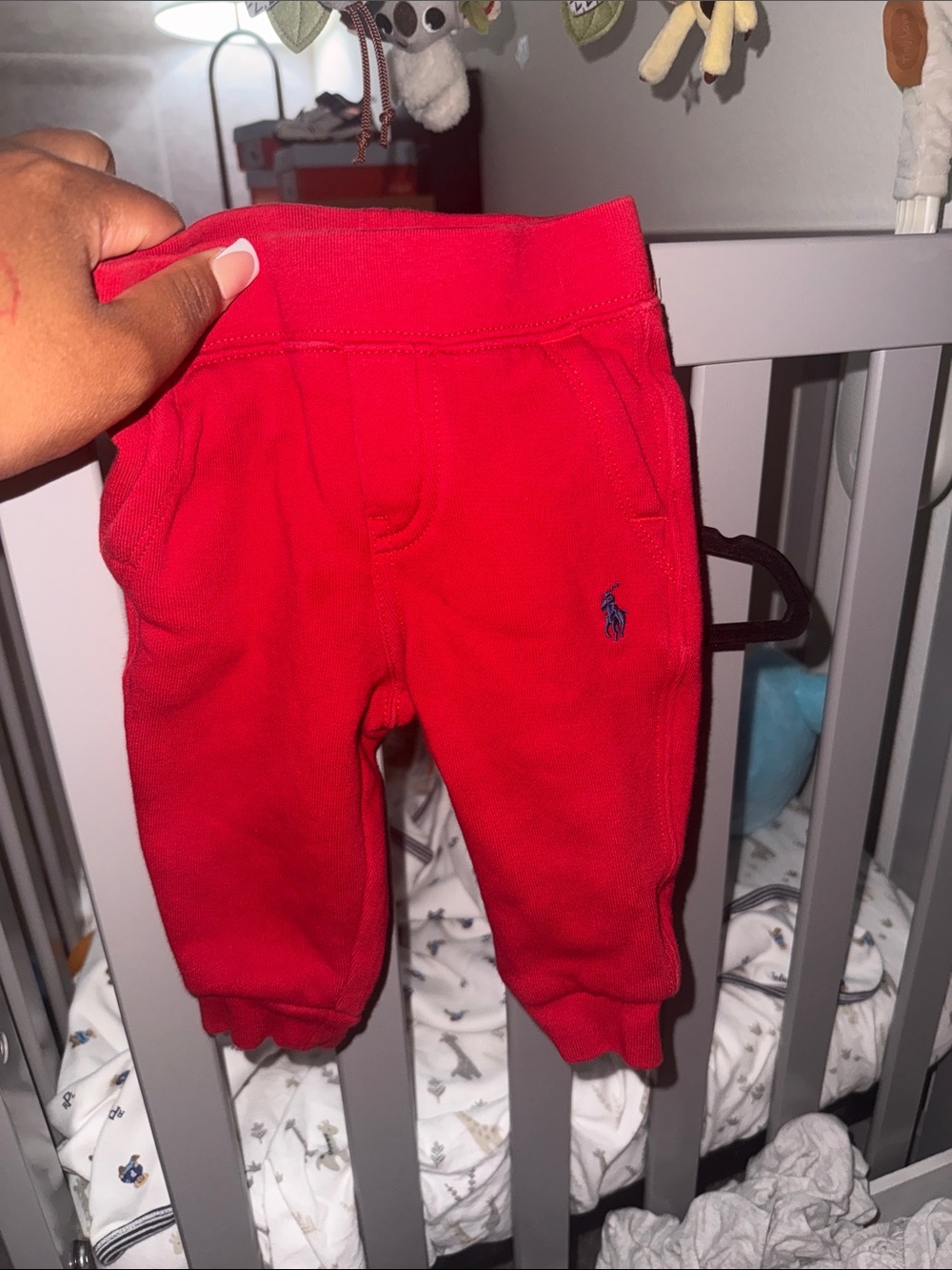 Ralph Lauren Red Baby Jogger Sweatpants